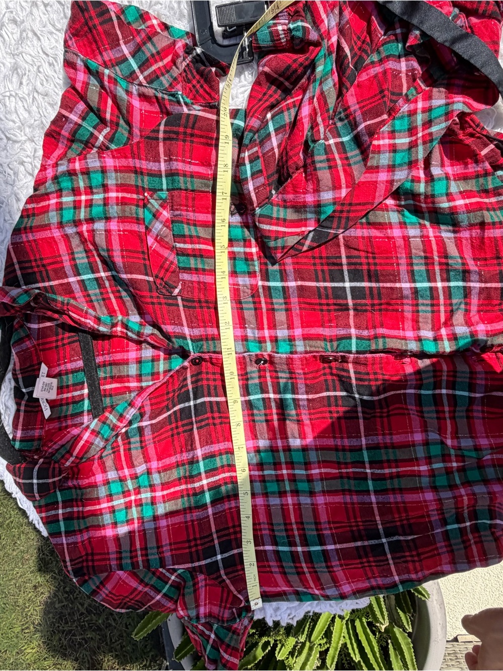 Red Plaid Women’s Lounge Set - Picture 4 of 8